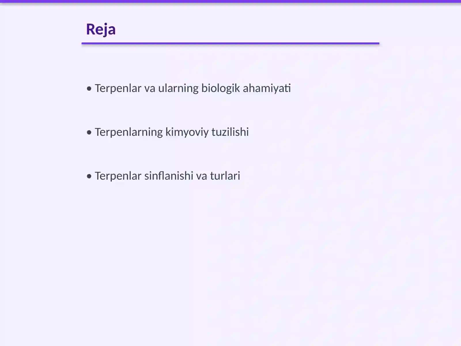 Terpenlar sinflanishi va manbalari 2
