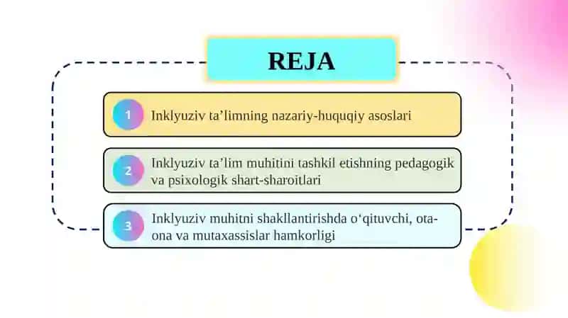 Inklyuziv o‘qitishning mazmun—mohiyati 2