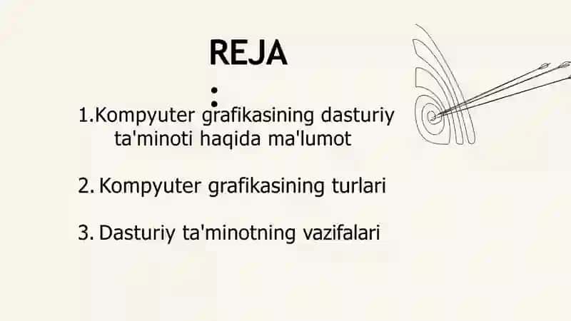 Kompyuter grafikasining dasturiy ta'minoti 2