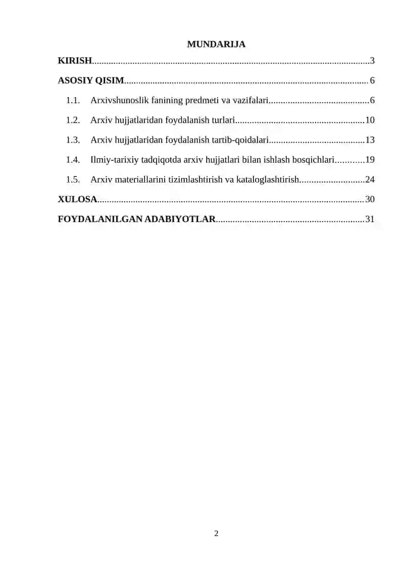 Arxiv materiallari bilan ishlash: nazariya va amaliyot 2
