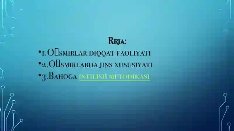 Oʻsmirlarda diqqatning yosh va jins xususiyatlari 2