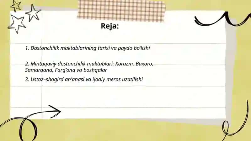 Dostonchilik maktablari va ularning ananalari 2