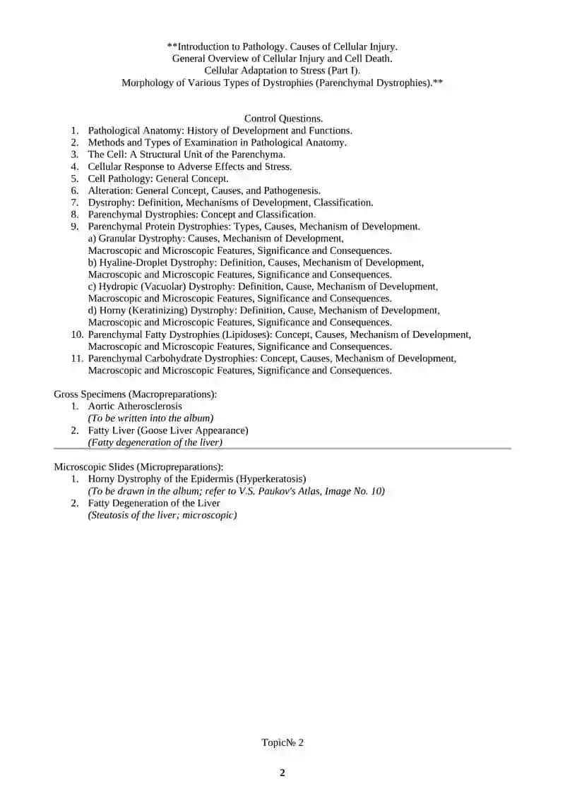 Introduction to Pathology 2
