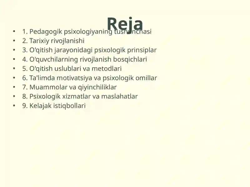 Pedagogik psixologiyaning yuzaga kelishi 2