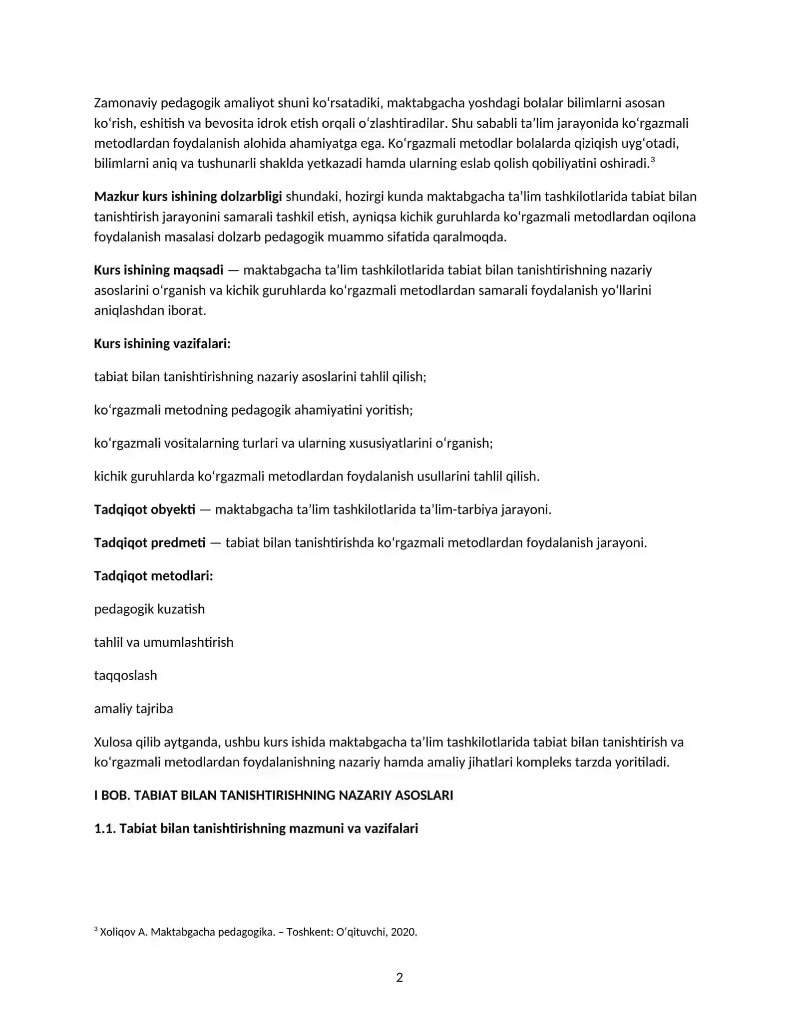 TABIAT BILAN TANISHTIRISHNING NAZARIY ASOSLARI 2