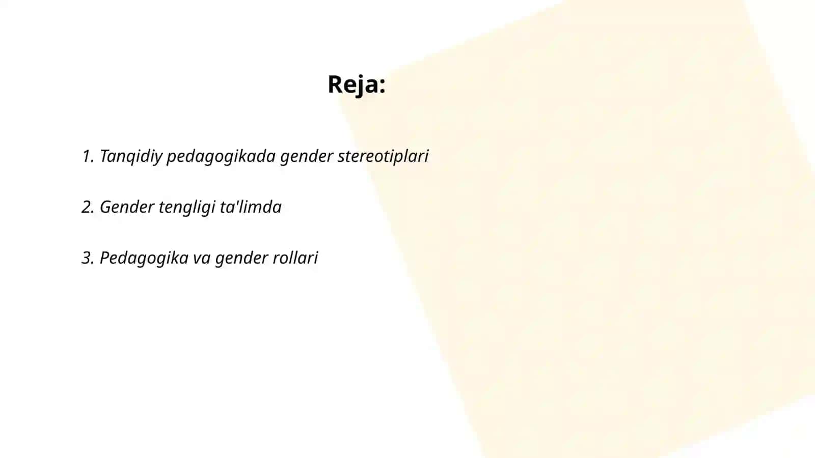 Tanqidiy pedagogikada gender stereotiplari 2