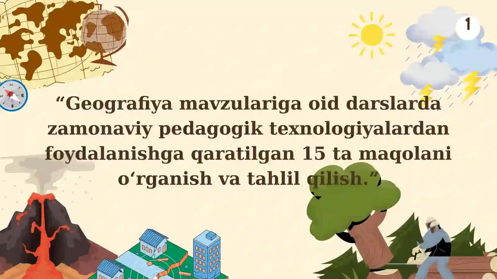 Geografiya mavzulariga oid darslar 2