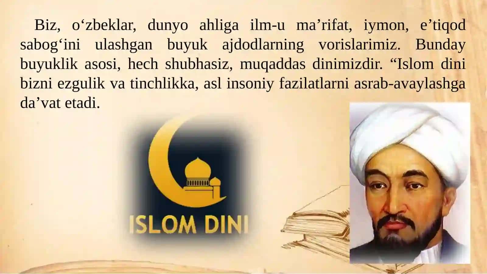 9-sinf Adabiyot fanidan Imom al-Buxoriy hayoti va ijodi dars ishlanma 2