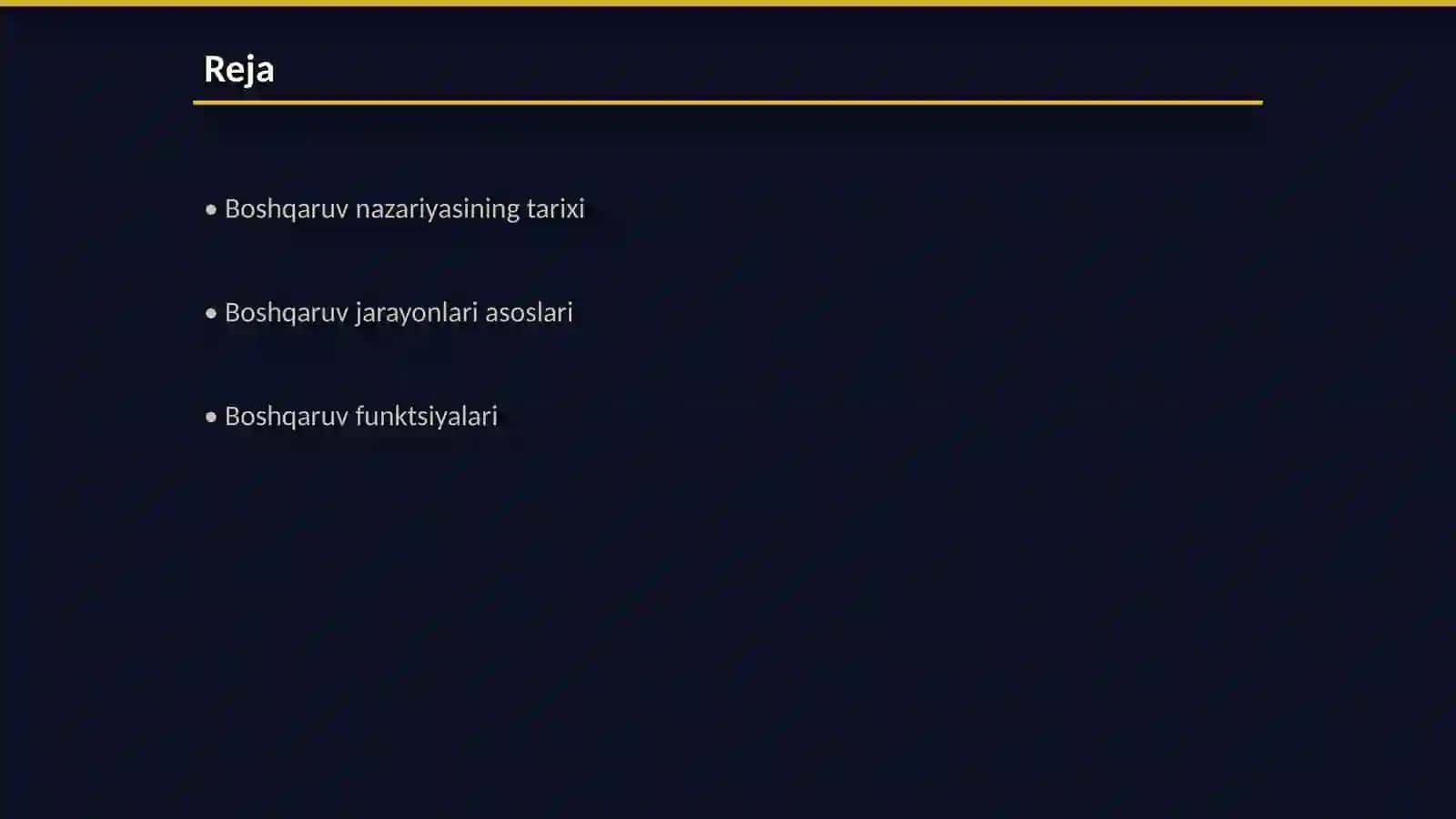Boshqaruv nazariyasi 2
