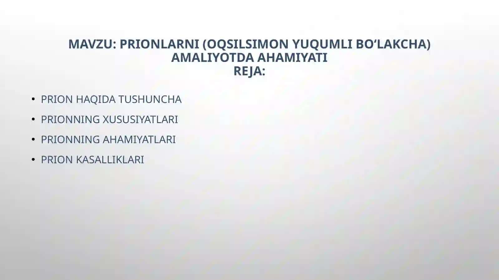 MIKROBIOLOGIYAFANIDAN MUSTAQIL ISHI 2
