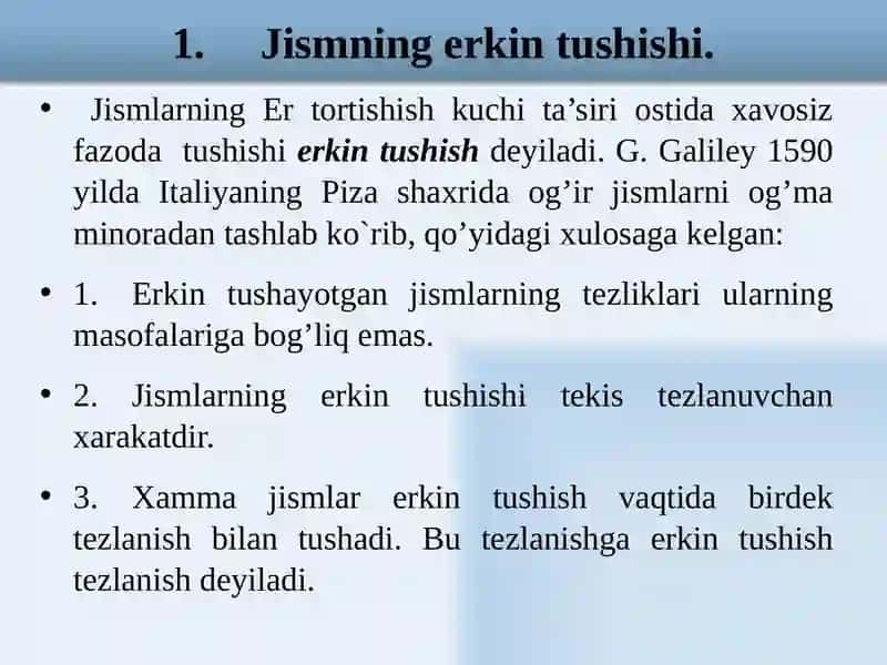 Jismlarning erkintushi 2