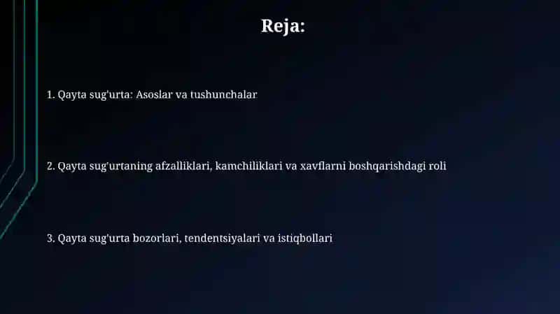 Qayta sug'urta 2