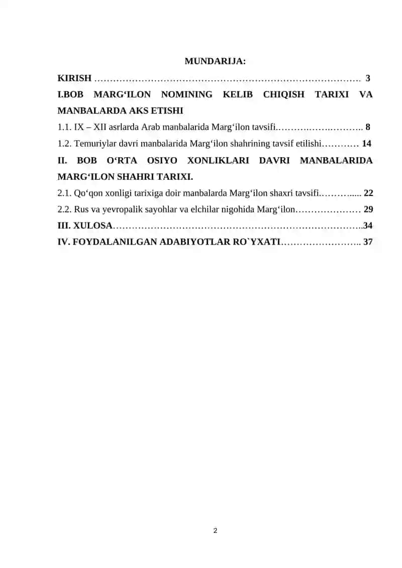 MARGʻILON SHAHRI MANBALARDA AKS ETISHI 2