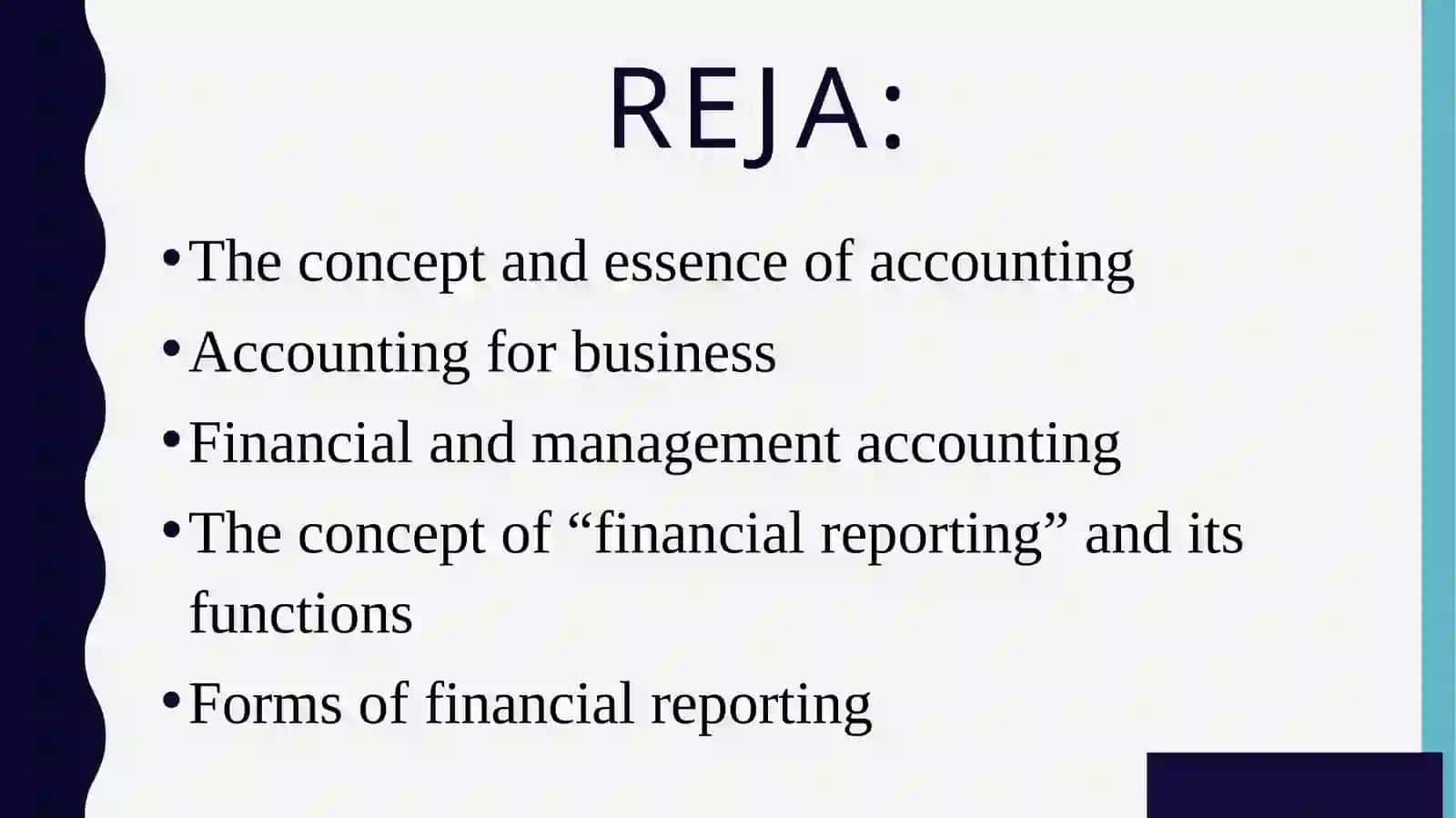 The concept and essence of accounting 2