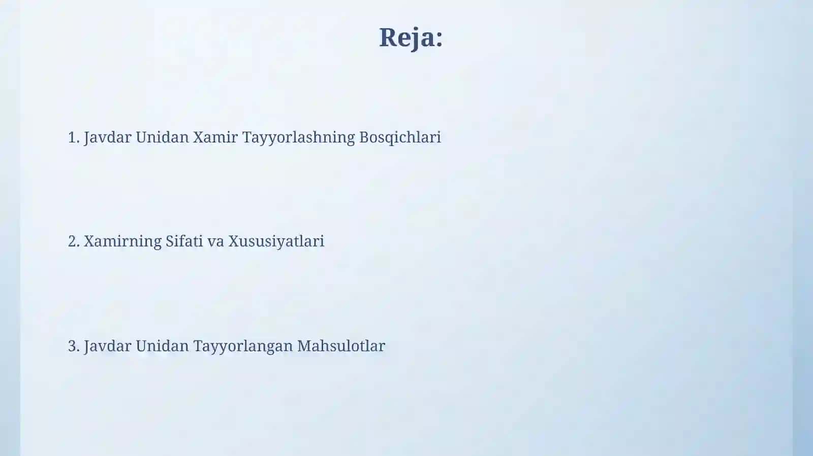 Javdar Unidan Xamir Tayyorlash 2