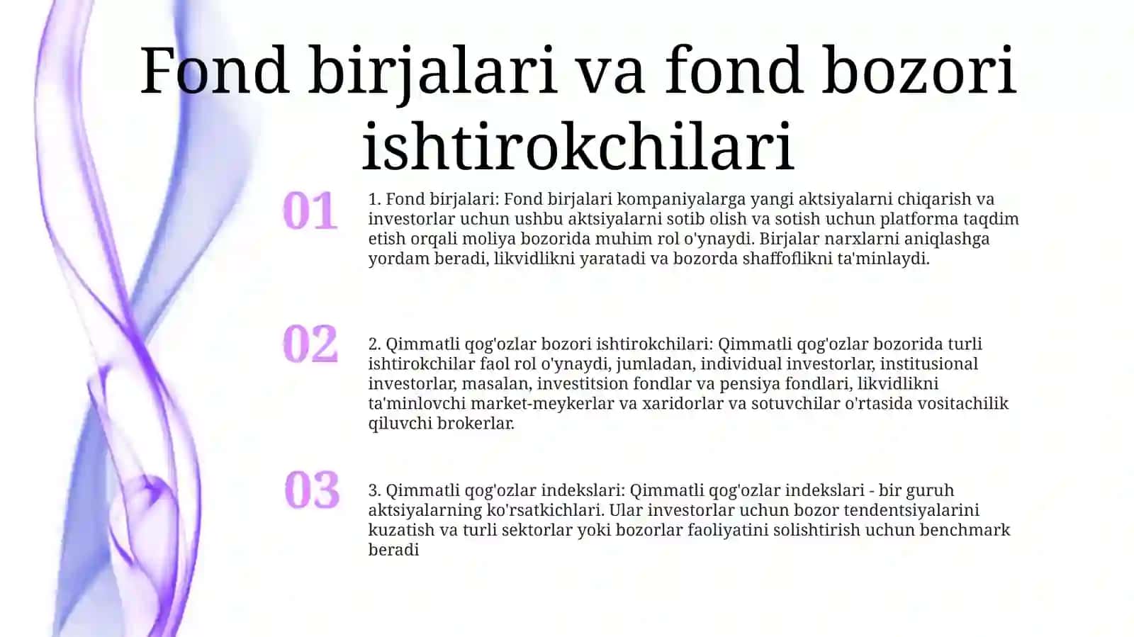 Fond Birjalari Va Fond Bozori Ishtirokchilari 2