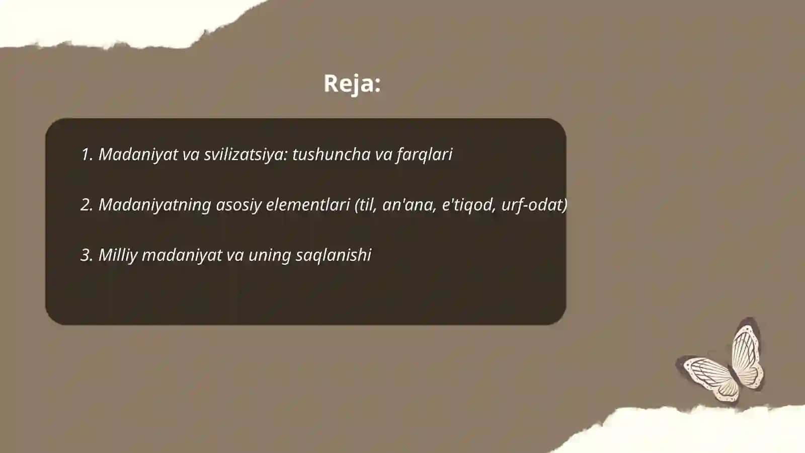 Madaniyat va svilizatsiya 2