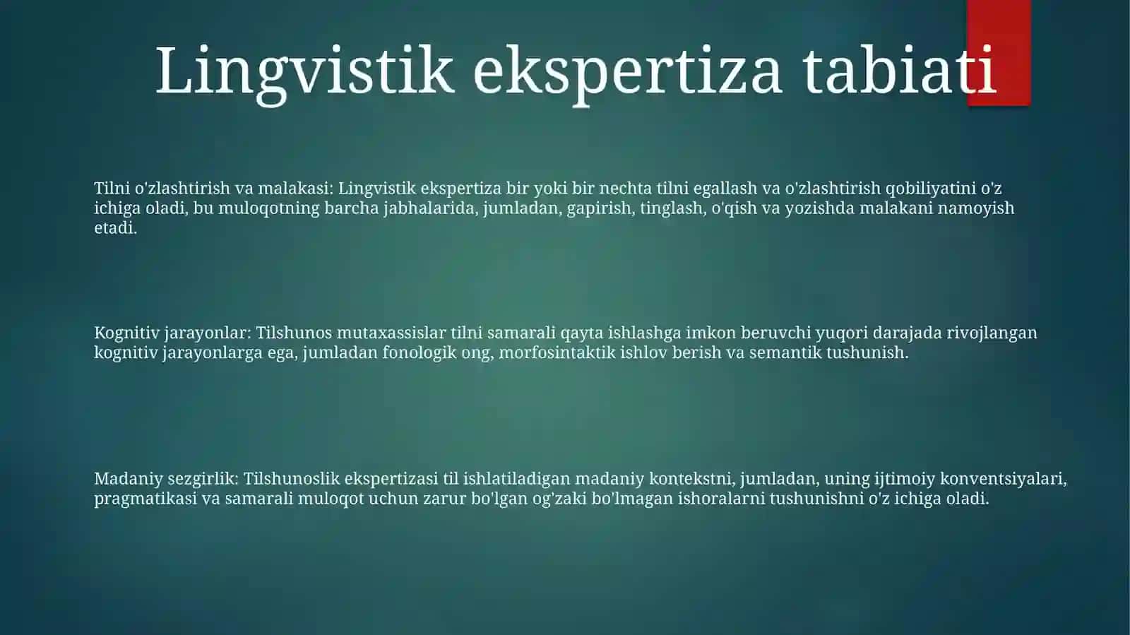 Neyminglar BoʻYicha Lingvistik Expertiza 2