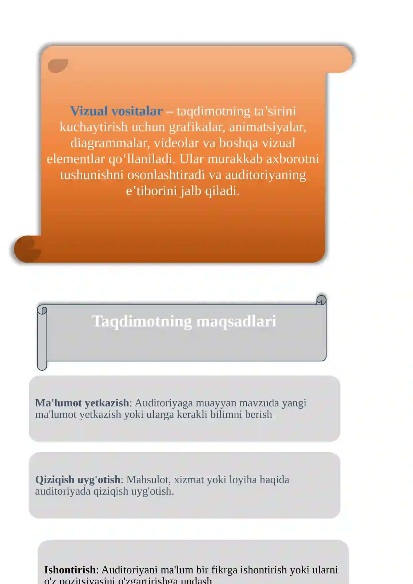 Taqdimot muharrirlari va ular bilan ishlash 2