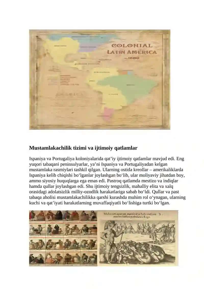 Lotin Amerikasi milliy-ozodlik harakatlari 2