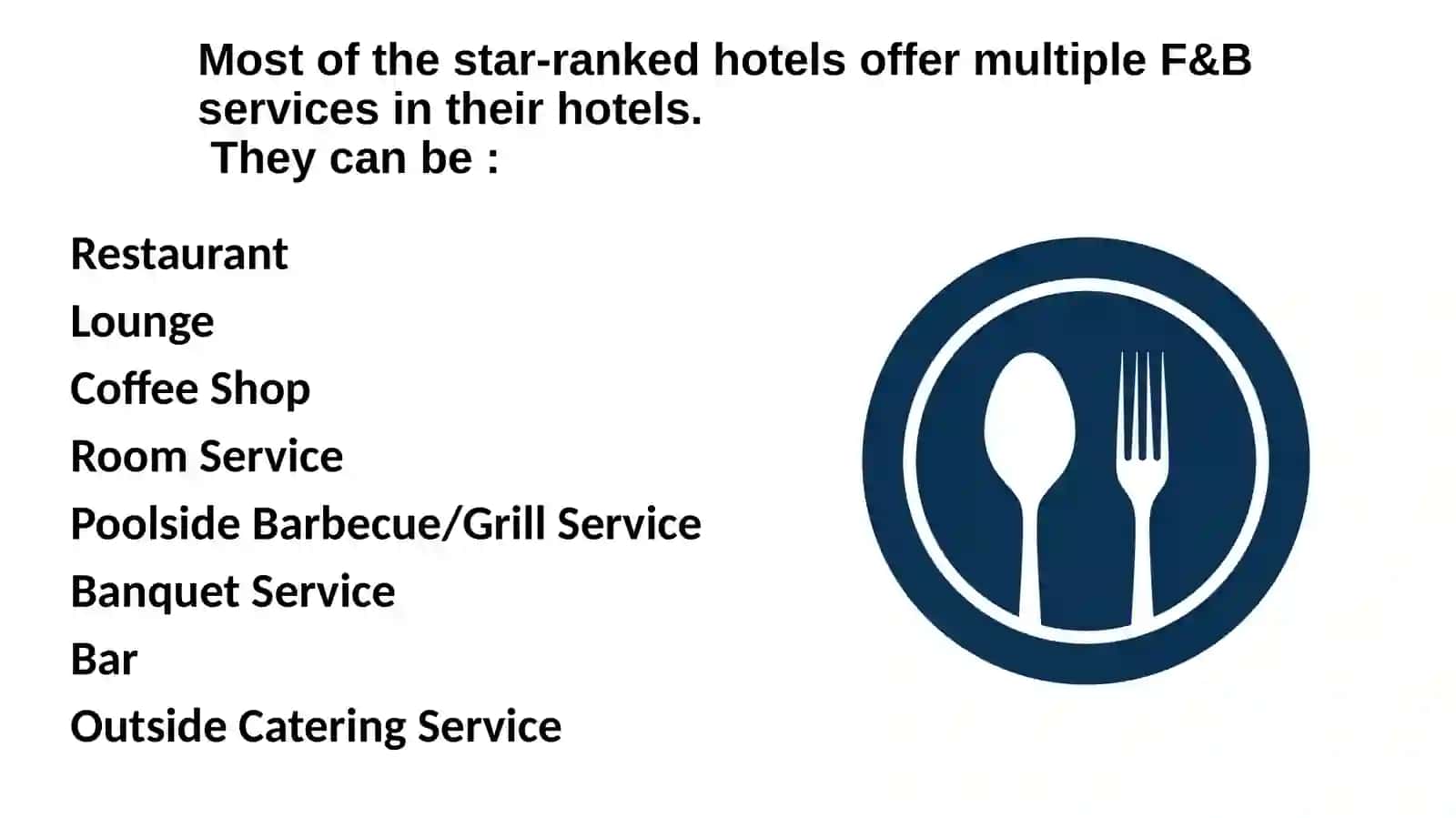 Food & Beverage Service Operation 2