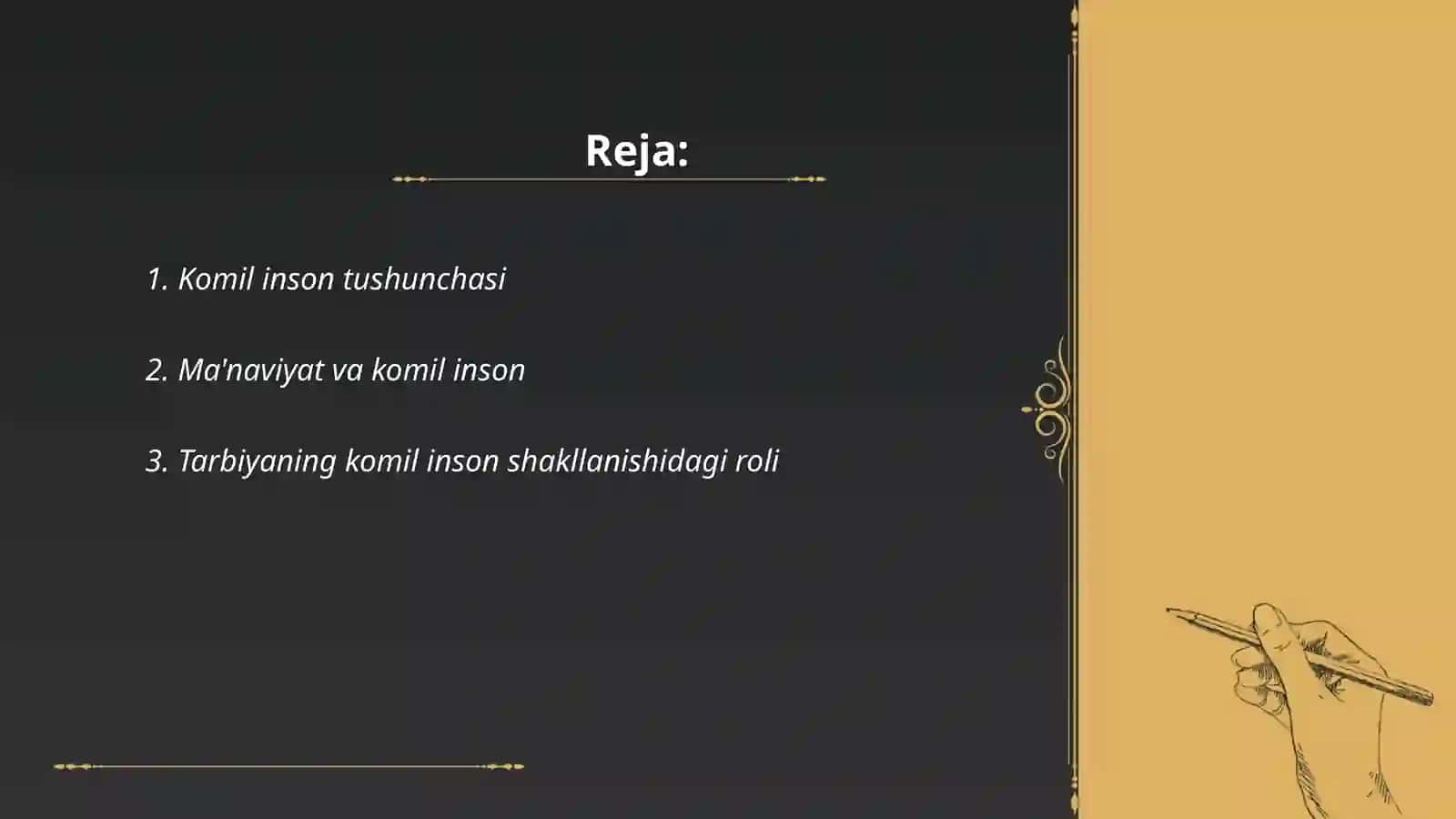 Komil inson tushunchasi 2