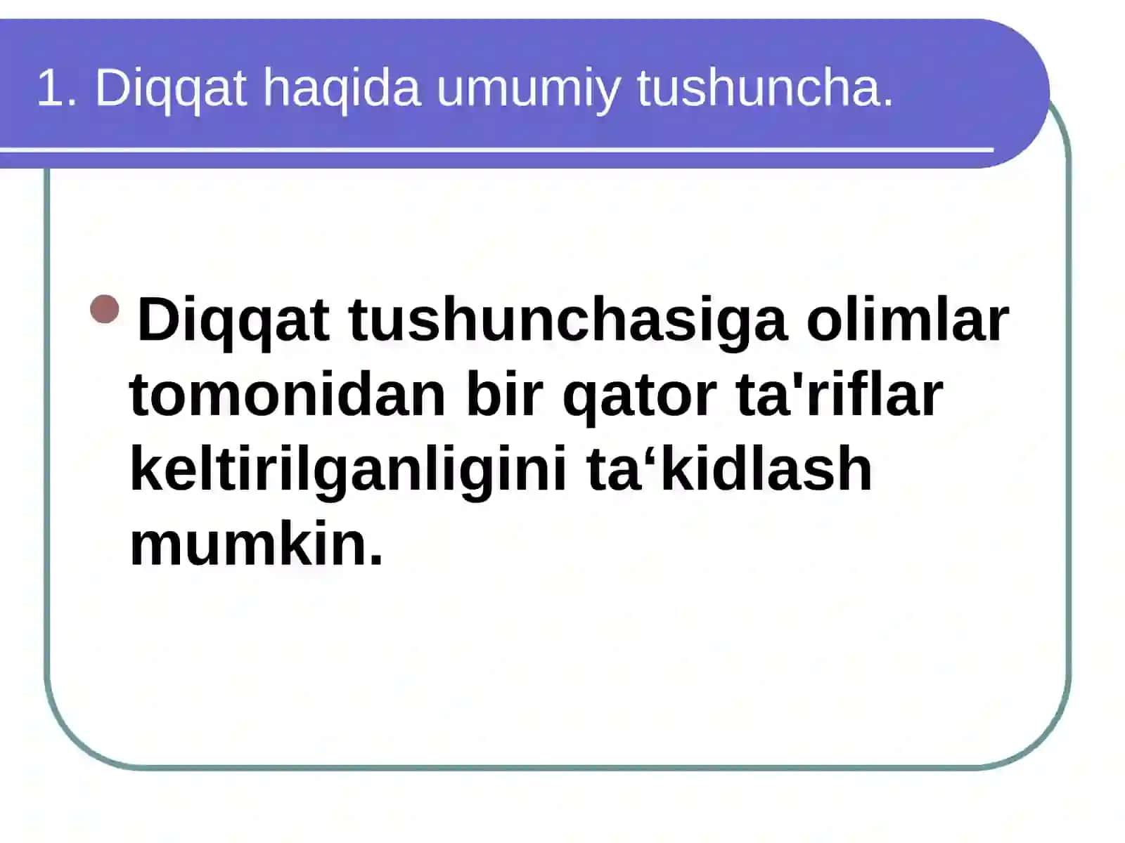 Diqqat turlari 2