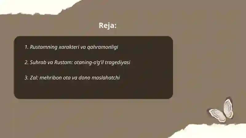 Firdavsiyning "shohnoma" asari qahramonlari 2