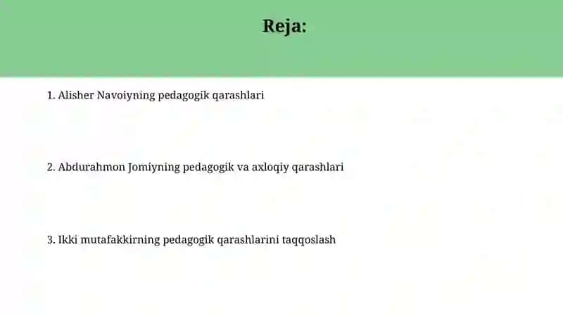 Alisher Navoiyning pedagogik qarashlari 2
