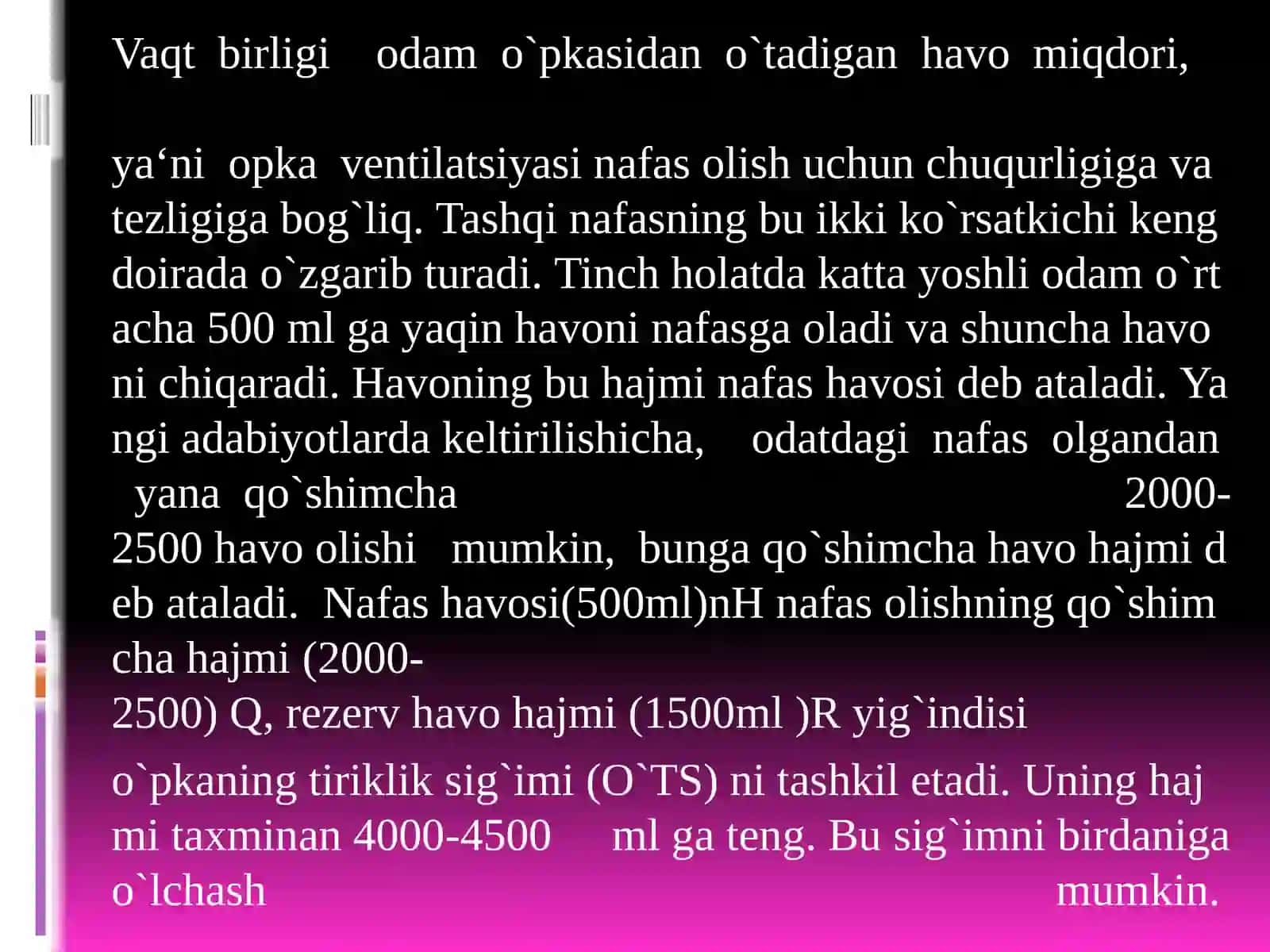 Spirometriya o’lchash usuli haqida 2