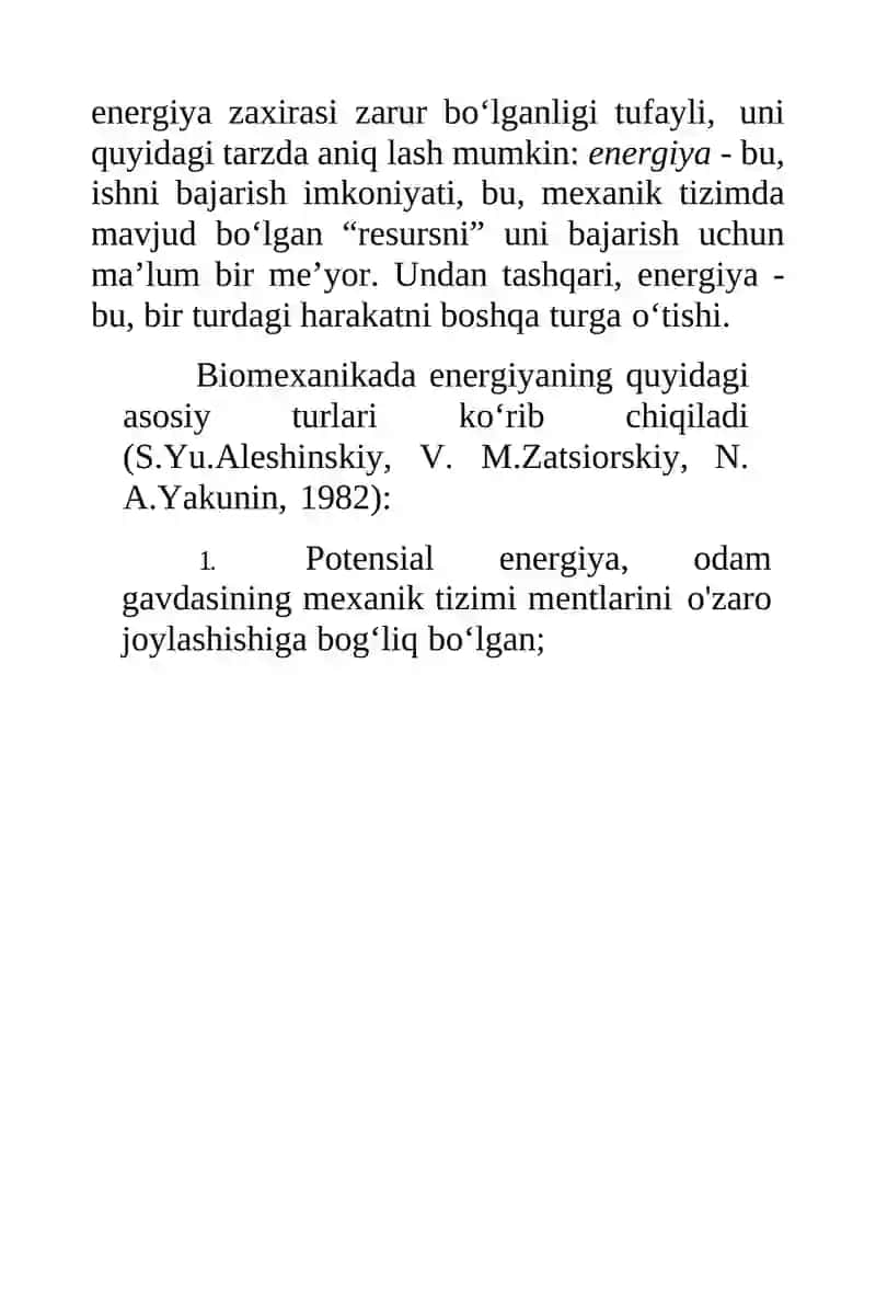 Mushaklar biodinamikasi. Mushak to'qimasining xususiyatlari. 2