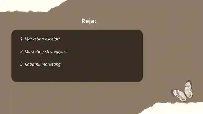 Marketing asoslari 2