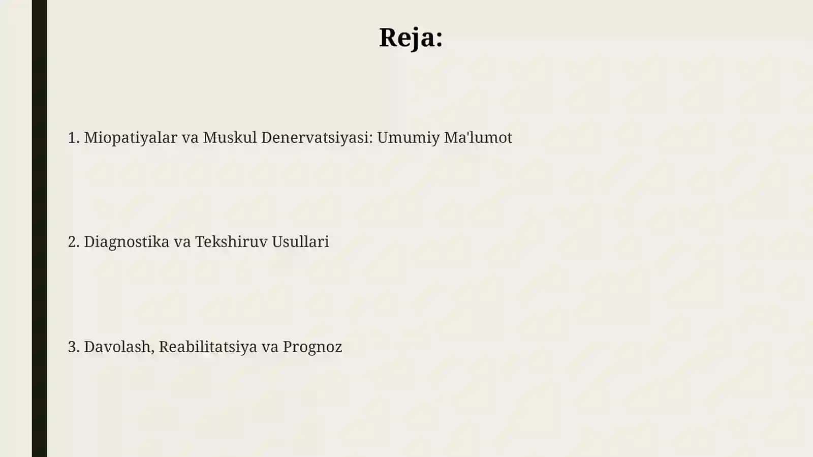 Miopatoyalar Mushaklar denervatsiyasi 2