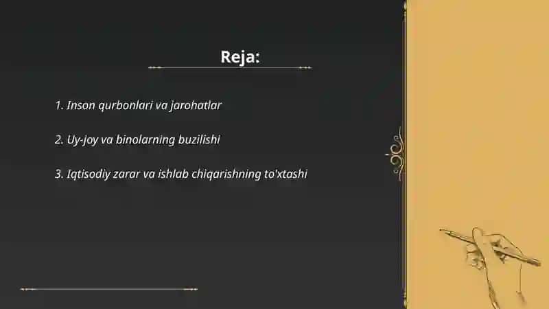 Zilzila oqibatlari 2