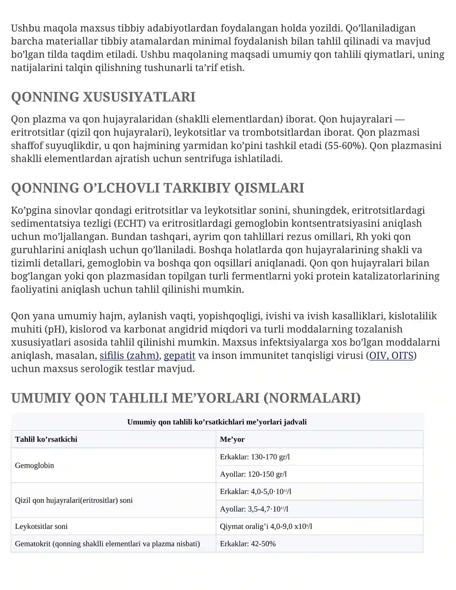 UMUMIY QON TAHLILI 2