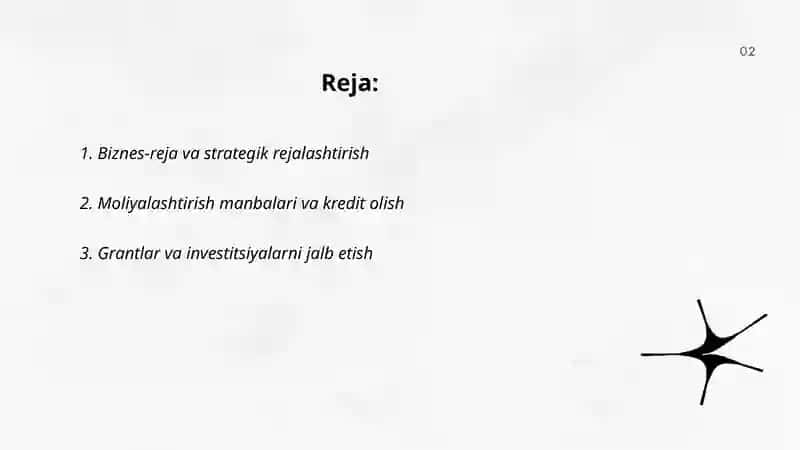Kichik biznes va tadbirkorlikni rivojlanish 2
