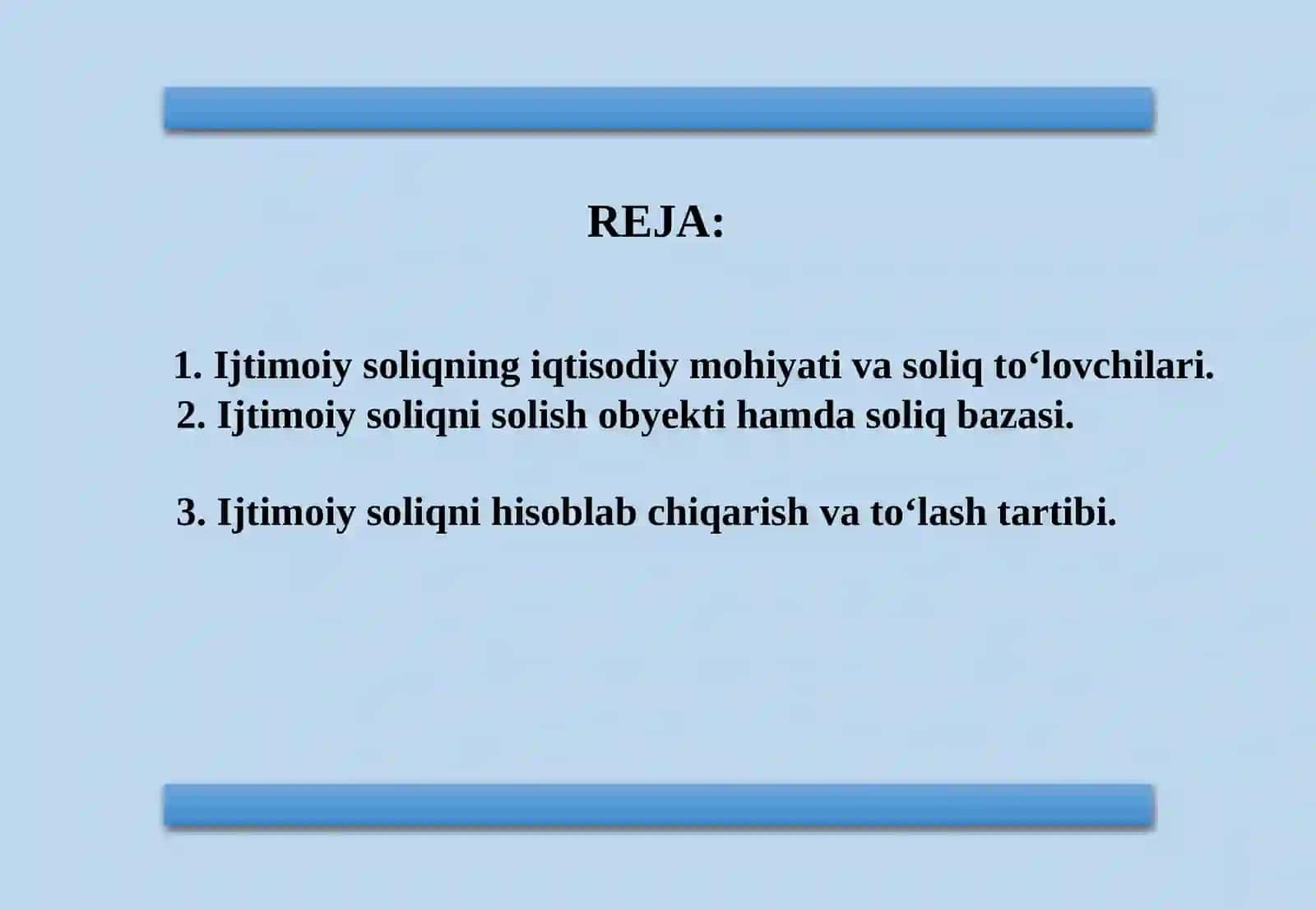 IJTIMOIY SOLIQ 2