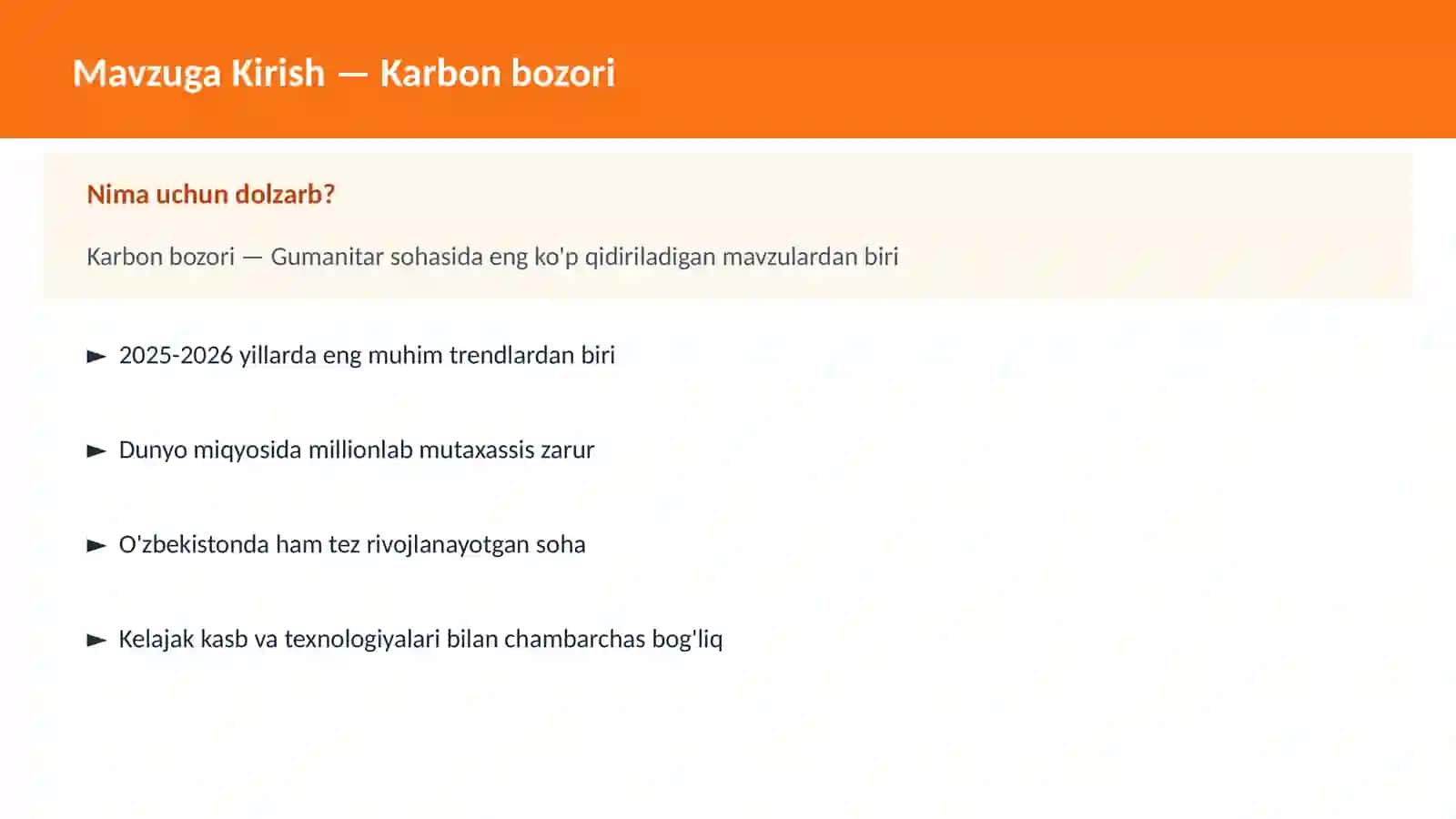 Karbon bozori 2