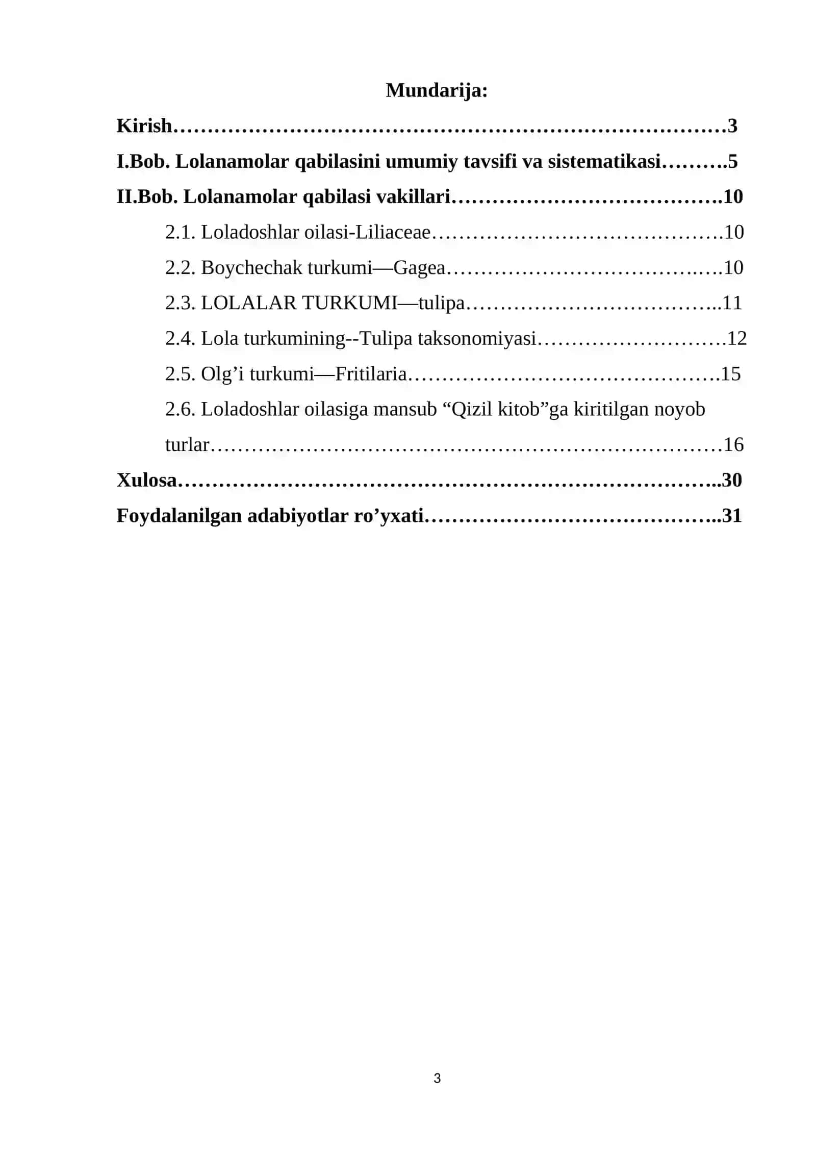 Loladoshlar oilasi 2