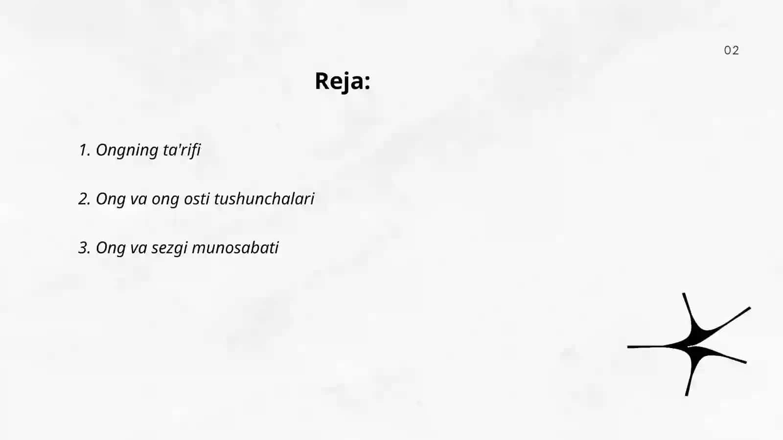 Ongning tushunchalari 2