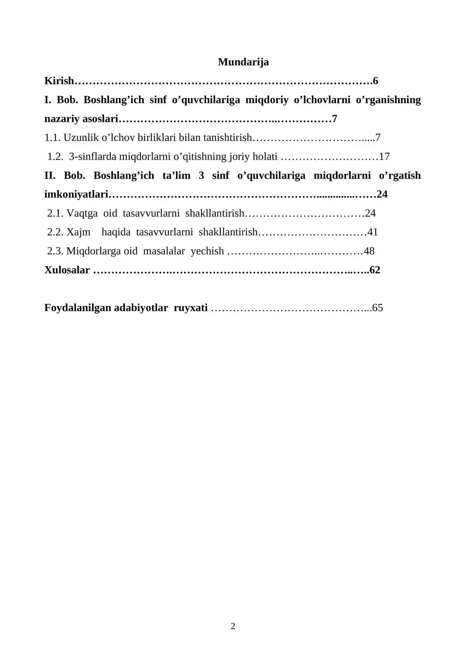 III sinflarda miqdorlarni o’qitish metodikasi 2