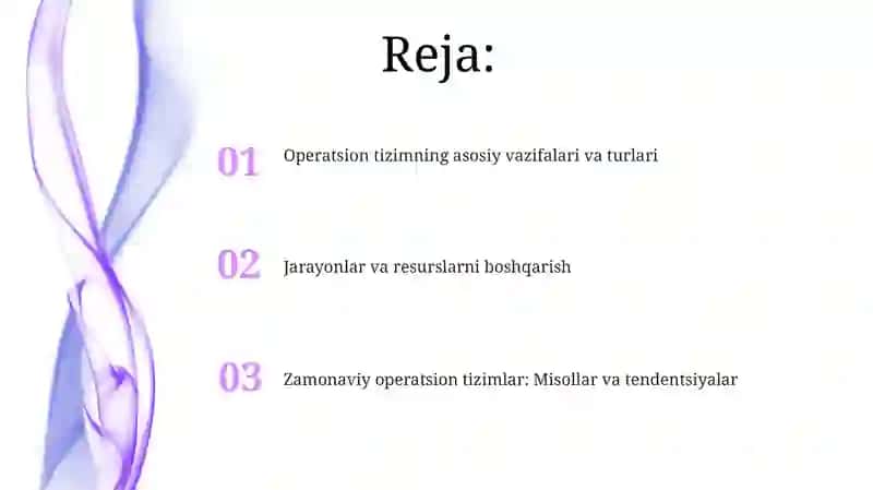 Operatsion tizimlar 2