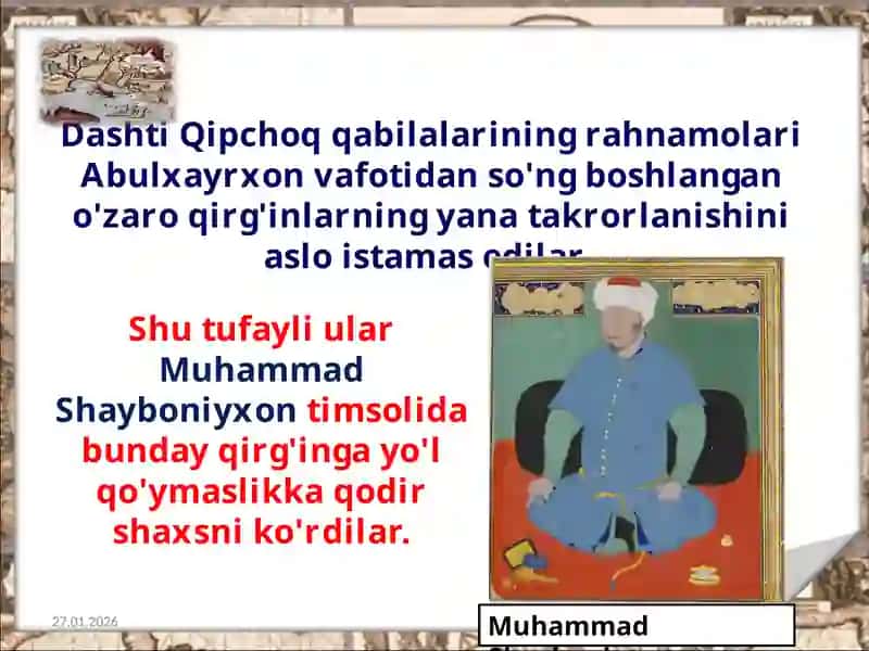 Movarounnahrda Shayboniylar sulolasi hokimiyatining o'rnatilishi 2