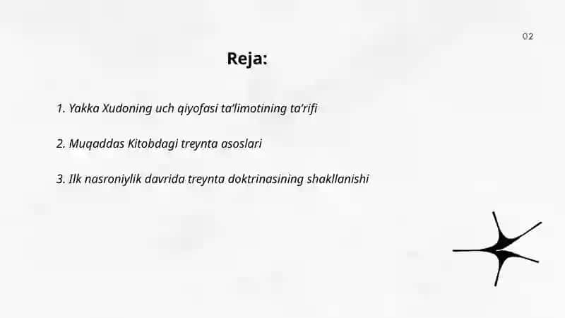 Yakka Xudoning uch qiyofasi taʼlimoti 2