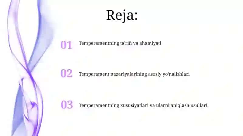 Temperament vauning nazariyasi 2