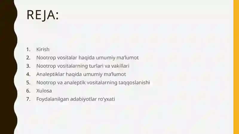 Nootrop va Analeptik Vositalar 2