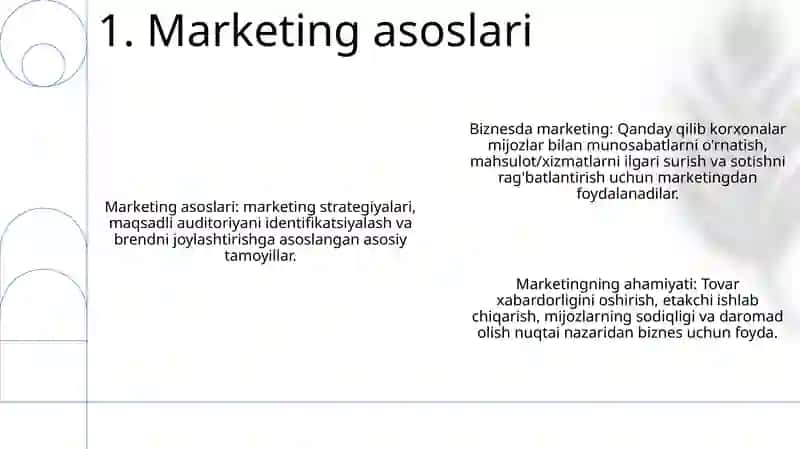 Marketing asoslari 2