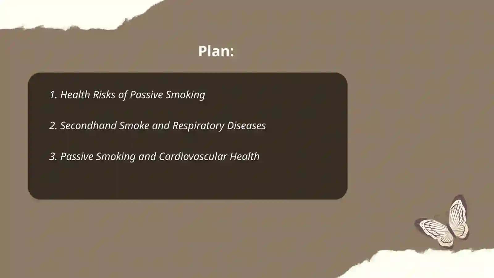 The danger of passive smoking 2