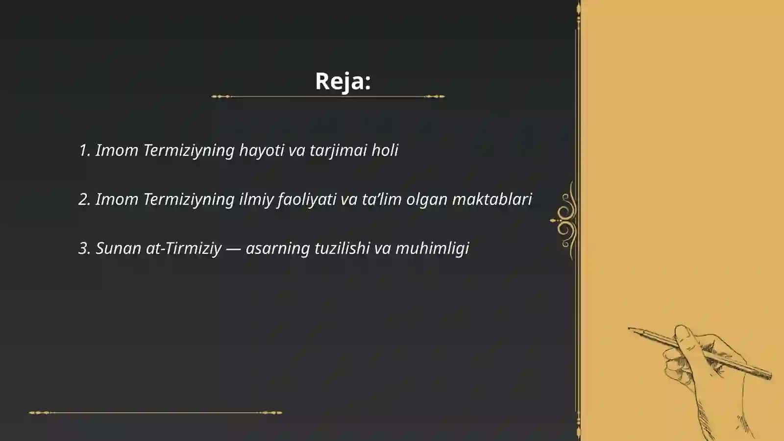 Imom Termiziy - hadisshunos olim 2