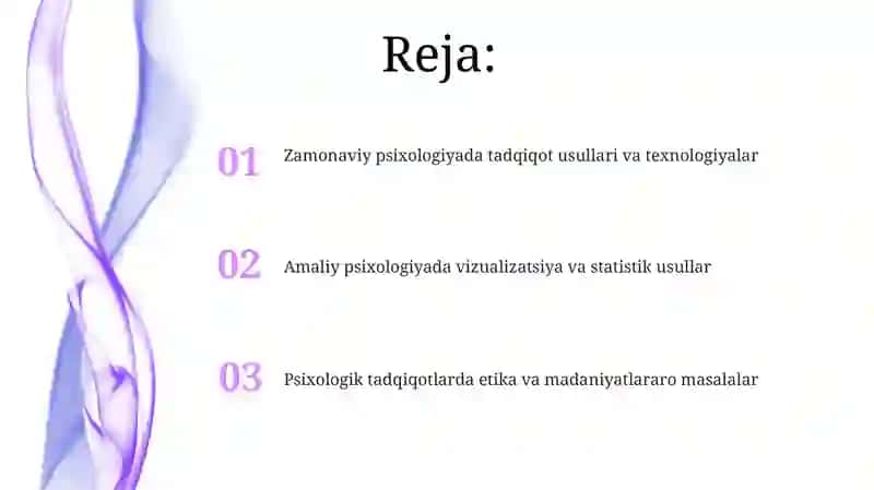 Zamonaviy psixologiyada tadqiqot usullari 2